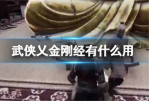武侠乂手游金刚经有什么用 武侠乂手游金刚经效果介绍