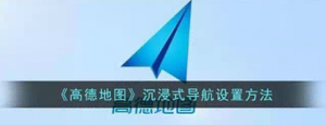 高德地图沉浸式导航怎么设置 高德地图沉浸式导航设置教程