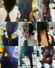 林心如沦为发模！头上被女儿夹满彩色发卡不嫌疼