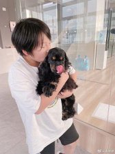 拳王邹市明儿子轩轩近照，网友：该剪头发啦