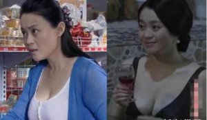 关婷娜的胸部凸点照片，90E豪乳走光还遭赵本山揉胸(爆乳出演)