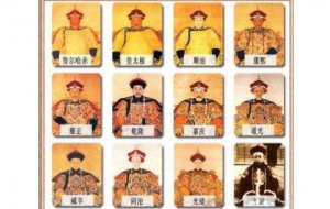 ​清朝历代帝王顺序表 十二帝顺口溜和在位时间