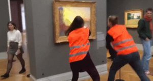 ​又有世界名画遇袭！价值 1.1 亿美元的莫奈画作遭环保人士泼土豆泥