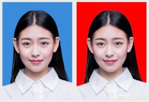 ​白底证件照，手机5分钟快速将蓝底证件照更换成红底或者白底