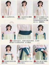 ​齐胸襦裙正确穿法图解 唐代女子的一种服装