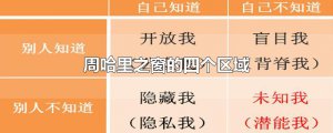 ​周哈里之窗的四个区域