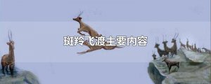 ​斑羚飞渡主要内容