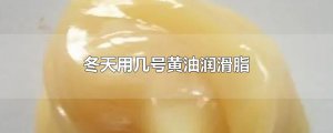 ​冬天用几号黄油润滑脂