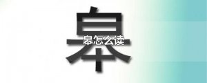 ​皋怎么读