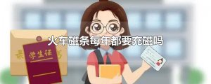 ​火车磁条每年都要充磁吗