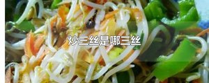 ​炒三丝是哪三丝