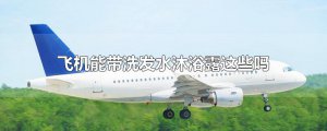 ​飞机能带洗发水沐浴露这些吗
