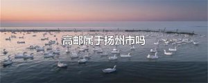 ​高邮属于扬州市吗