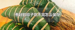 ​煮好的粽子吃不完怎么保存