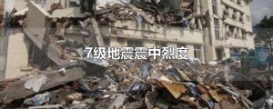 ​7级地震震中烈度