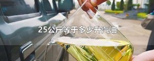 ​25公斤等于多少升汽油
