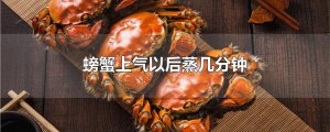 ​螃蟹上气以后蒸几分钟