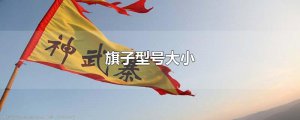 ​旗子型号大小