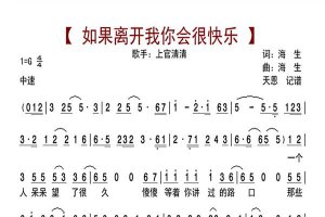 ​离开我你有没有得到想要的快乐是哪首歌 完整歌词是怎样的