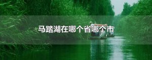 ​马踏湖在哪个省哪个市