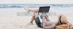 ​自由职业工作单位填什么