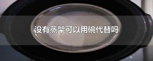 ​没有蒸架可以用碗代替吗