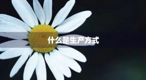 ​什么是生产方式(什么是生产方式的物质基础)