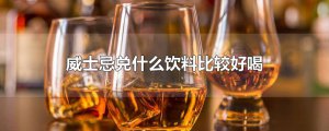 ​威士忌兑什么饮料比较好喝