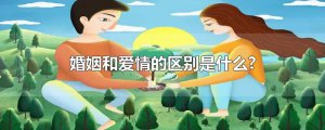 ​婚姻和爱情的区别是什么?