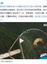 ​大闸蟹死了多久不能吃