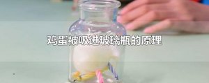 ​鸡蛋被吸进玻璃瓶的原理