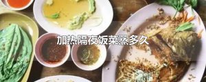 ​加热隔夜饭菜蒸多久