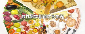 ​酸性食物和碱性食物表