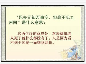​示儿古诗的意思是什么（你读过原文吗）