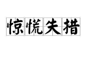 ​惊慌失措的意思是什么（成语惊慌失措什么意思）