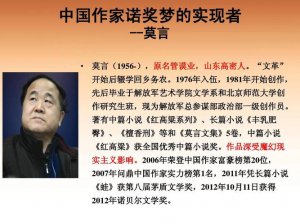 ​莫言获得诺贝尔文学奖是什么作品（莫言个人简介）