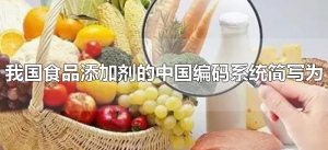 ​我国食品添加剂的中国编码系统简写为什么