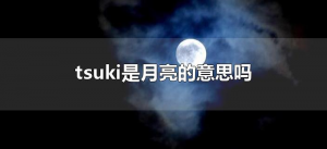 ​tsuki是月亮的意思吗（tsuki为什么是月亮的意思）