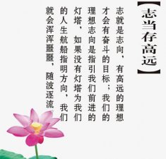 ​志当存高远，志当存高远不坠青云之志意思？
