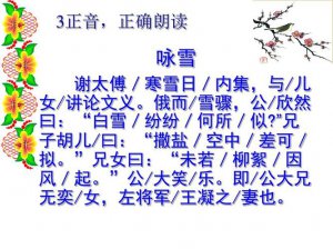 ​谢太傅寒雪日内集的意思（谢太傅寒雪日内集的意思简述）