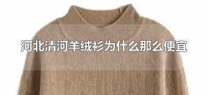 ​河北清河羊绒衫为什么那么便宜（清河的羊绒衫为什么便宜）