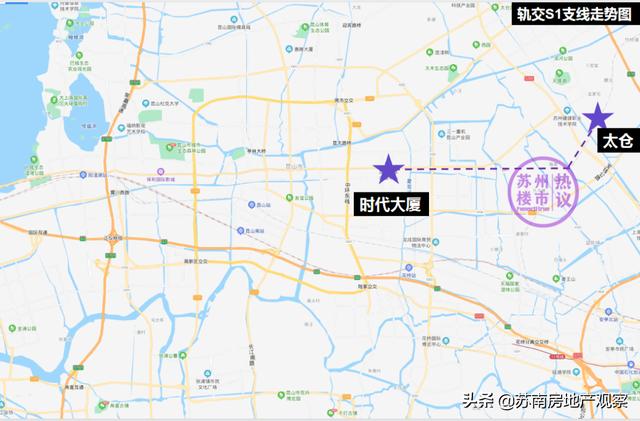 苏州23号地铁规划图（太牛28条轨交26个城际高铁站）(6)