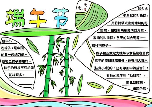 世界上最丑的手抄报（端午节手抄报）(7)