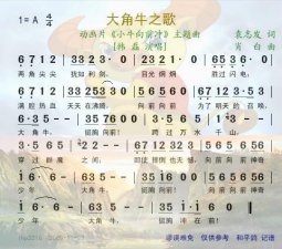 ​大角牛向前冲歌词（大角牛之歌歌曲介绍）