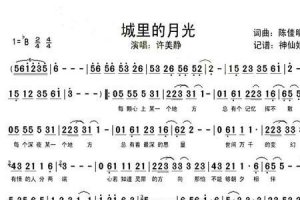​月光歌词完整版原唱