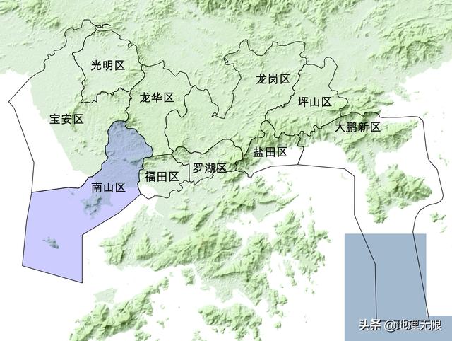 深圳南山桃源街道地图（深圳市南山区8街道地图）(1)