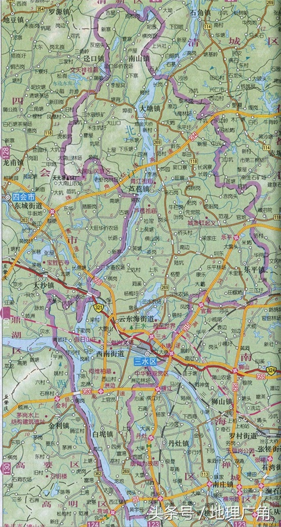 佛山市行政区划地图