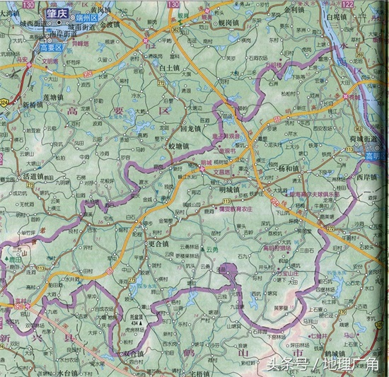 佛山市行政区划地图