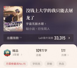 ​推荐四本精品同人小说：龙族同人最被读者认可，其他也是不错佳品
