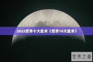 ​2022世界十大武术（世界10大武术）
